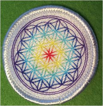 zum Bestellen anklicken, Blume des Lebens, &Oslash; 5 cm